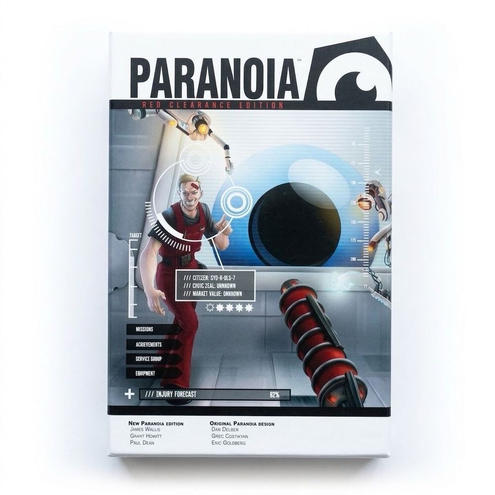 Paranoia: Red Clearance Edition TTRPG RPG Book Game James Wallis Mongoose